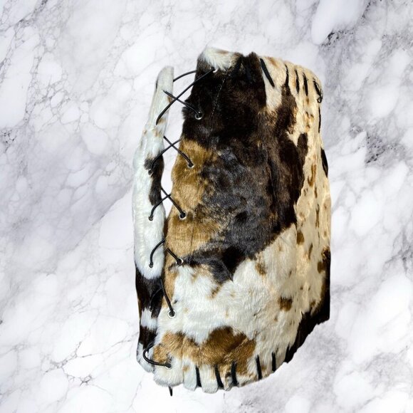 AKIRA Dont Think About It Cow Print Mini Skirt - Picture 9 of 12